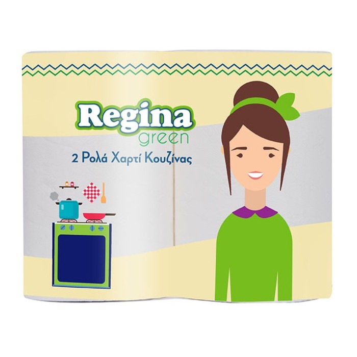 Regina - Χαρτί κουζίνας 20 μ. - 2 ρολά