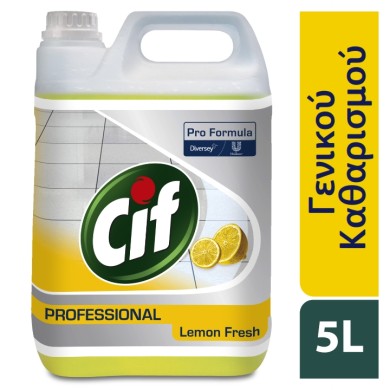 Cif Professional  – Γενικής χρήσης με άρωμα λεμόνι – 5L