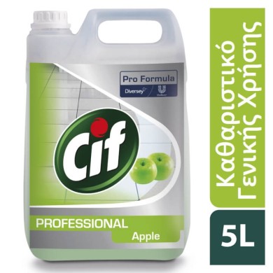 Cif Professional  - Γενικής χρήσης με άρωμα μήλου - 5L